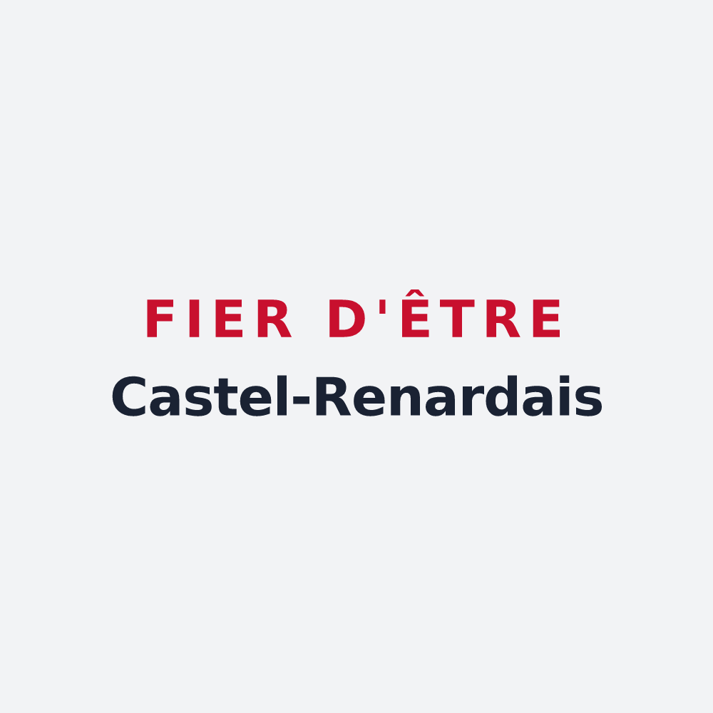 Poster « Fier d'être Castel-Renardais » — design pour Château-Renard