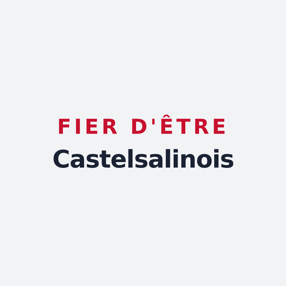 Poster « Fier d'être Castelsalinois » — design pour Château-Salins