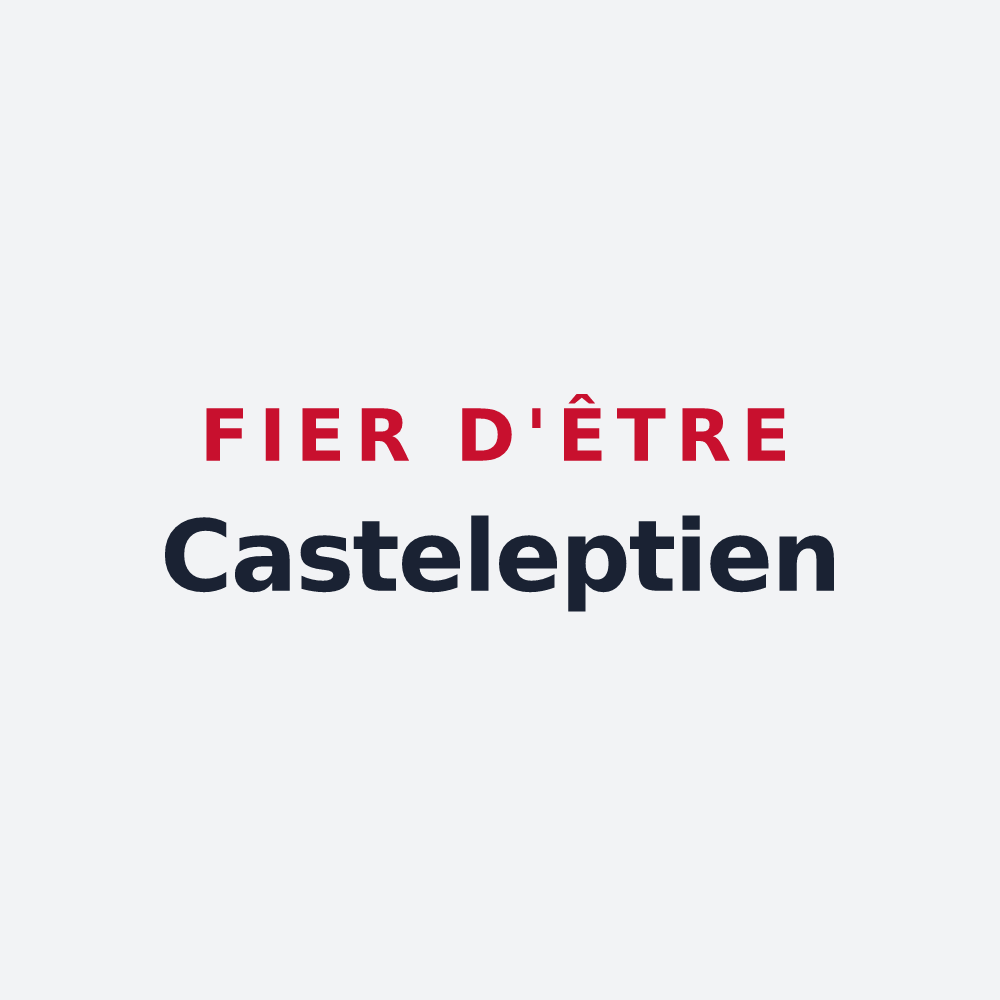 Poster « Fier d'être Casteleptien » — design pour Château-sur-Epte