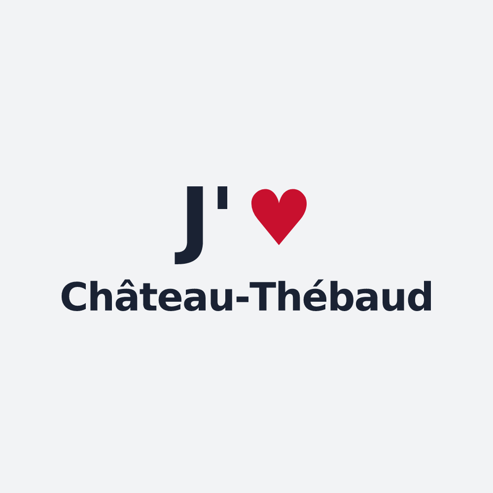 Poster personnalisé Château-Thébaud — design J'aime Château-Thébaud