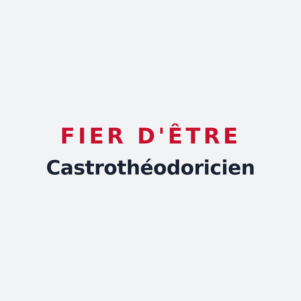Poster « Fier d'être Castrothéodoricien » — design pour Château-Thierry