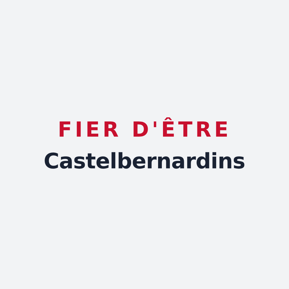 Poster « Fier d'être Castelbernardins » — design pour Châteaubernard