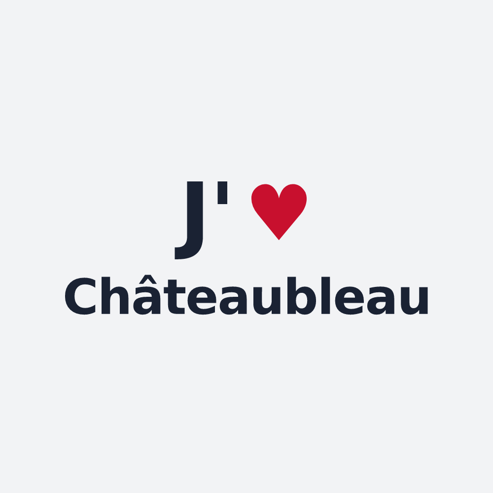 Poster personnalisé Châteaubleau — design J'aime Châteaubleau