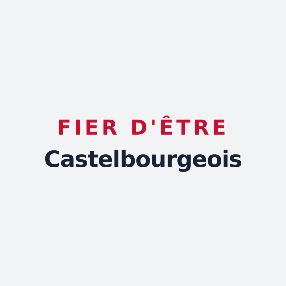 Poster « Fier d'être Castelbourgeois » — design pour Châteaubourg
