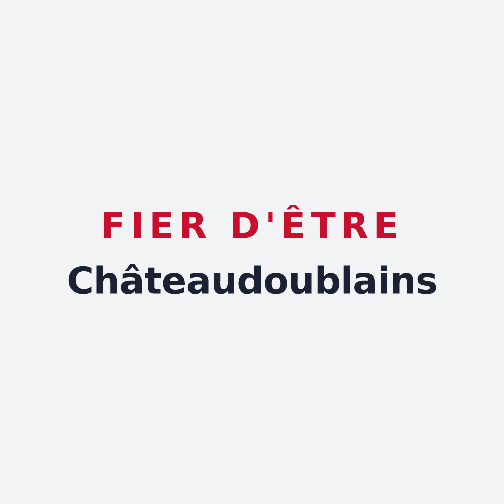 Poster « Fier d'être Châteaudoublains » — design pour Châteaudouble