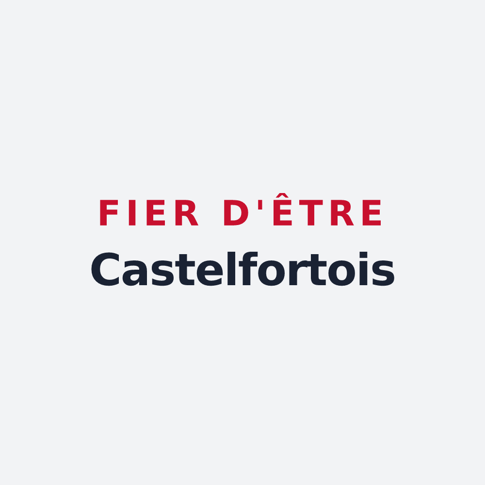 Poster « Fier d'être Castelfortois » — design pour Châteaufort