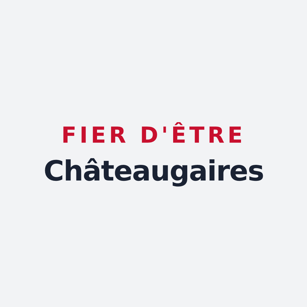 Poster « Fier d'être Châteaugaires » — design pour Châteaugay