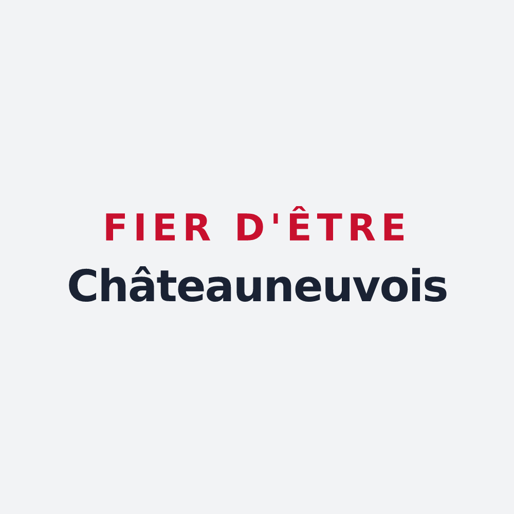 Poster « Fier d'être Châteauneuvois » — design pour Châteauneuf-du-Pape