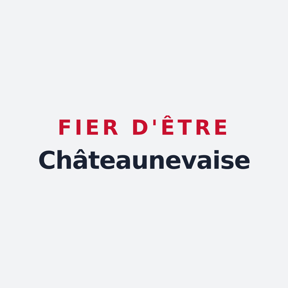 Poster « Fier d'être Châteaunevaise » — design pour Châteauneuf-les-Martigues