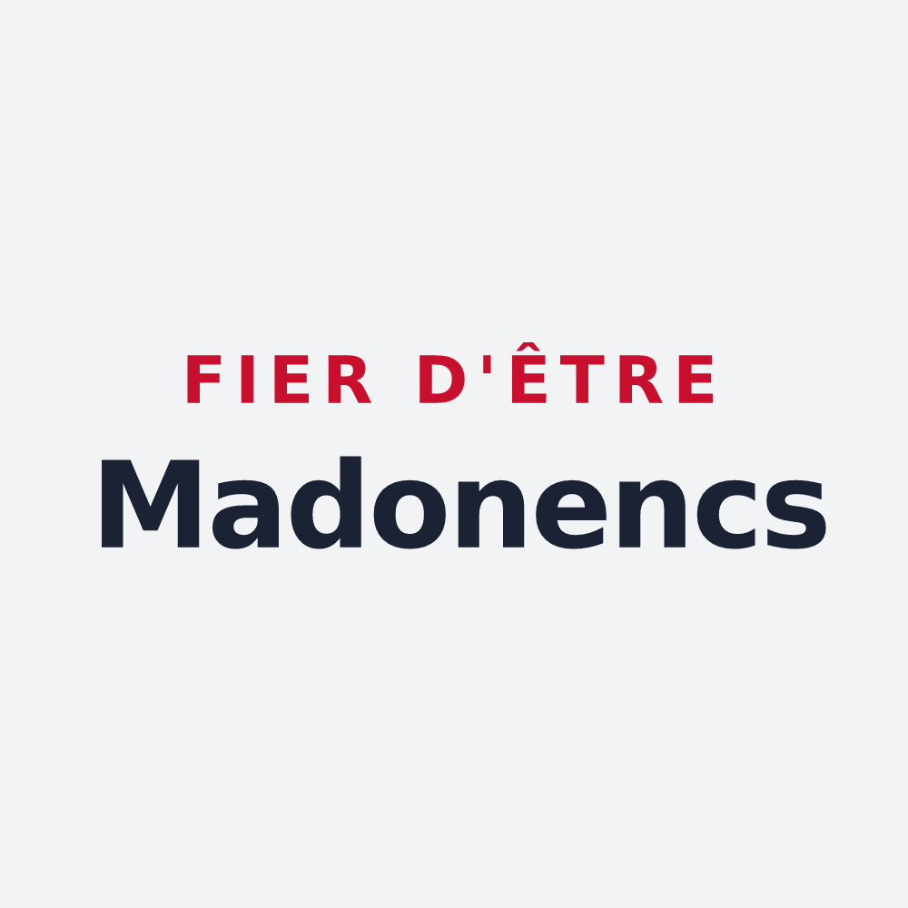 Poster « Fier d'être Madonencs » — design pour Châteauneuf-Villevieille