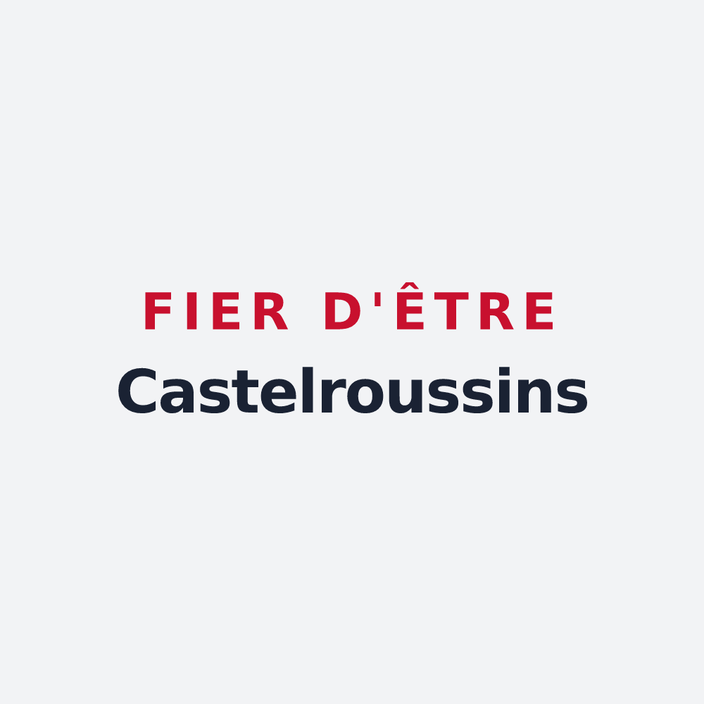 Poster « Fier d'être Castelroussins » — design pour Châteauroux