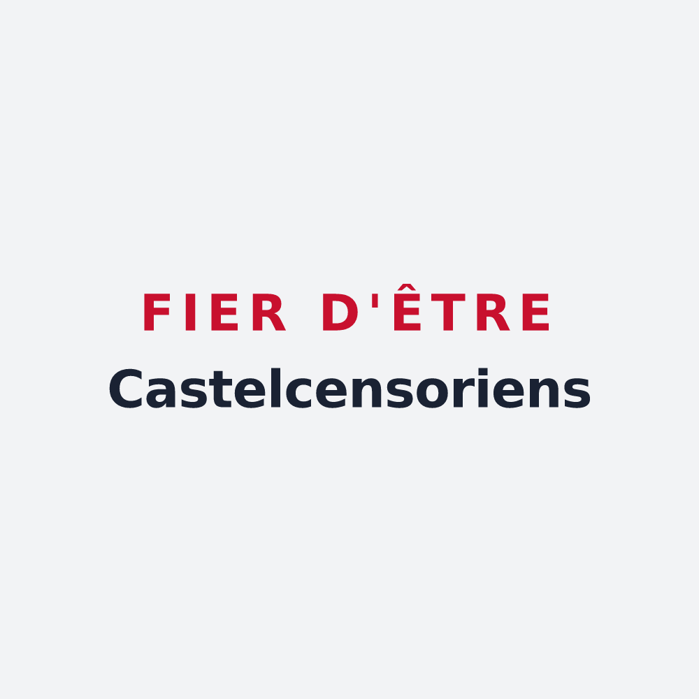Poster « Fier d'être Castelcensoriens » — design pour Châtel-Censoir