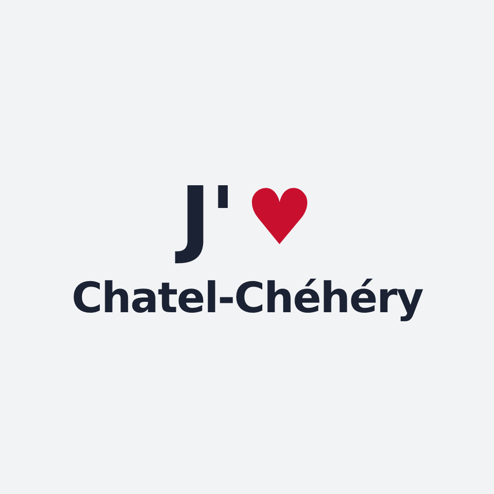 Poster personnalisé Chatel-Chéhéry — design J'aime Chatel-Chéhéry