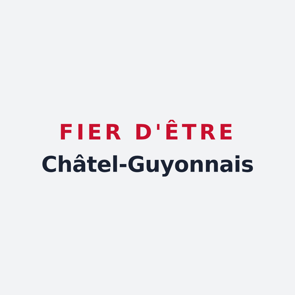 Poster « Fier d'être Châtel-Guyonnais » — design pour Châtel-Guyon