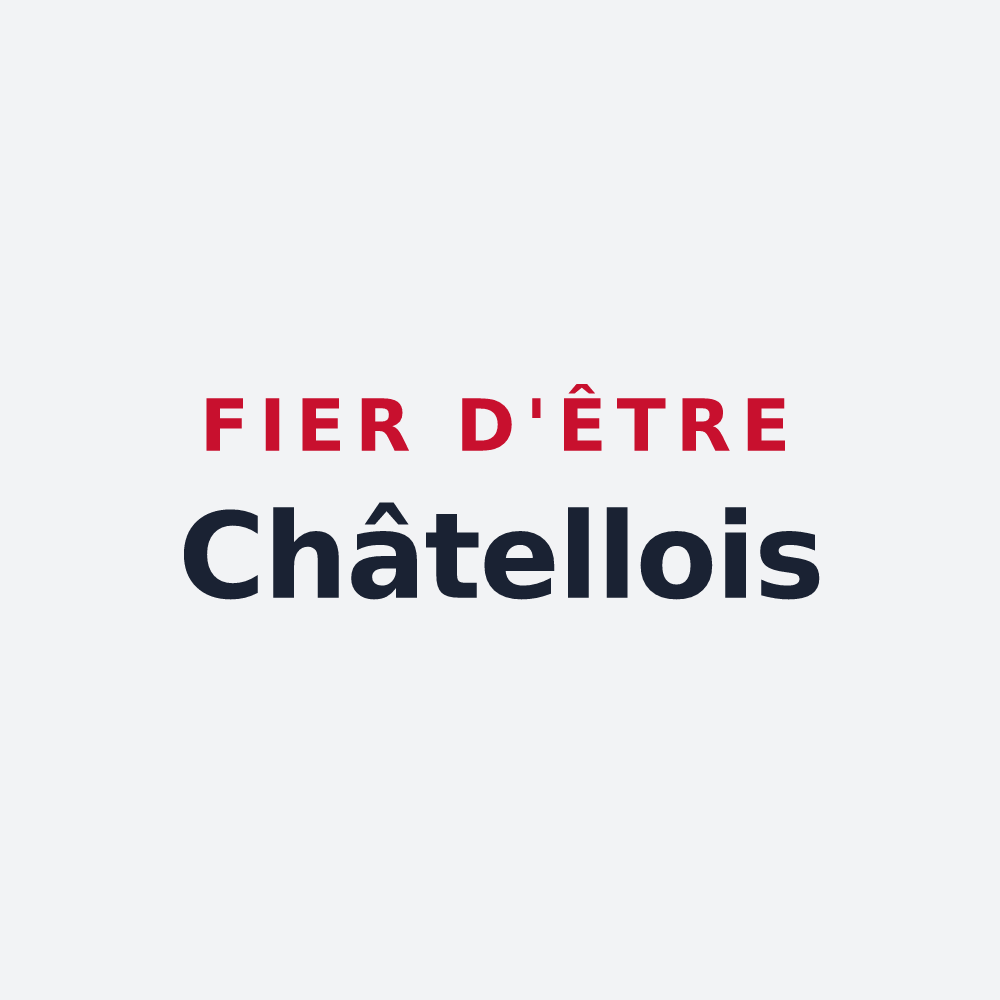 Poster « Fier d'être Châtellois » — design pour Châtel-sur-Moselle