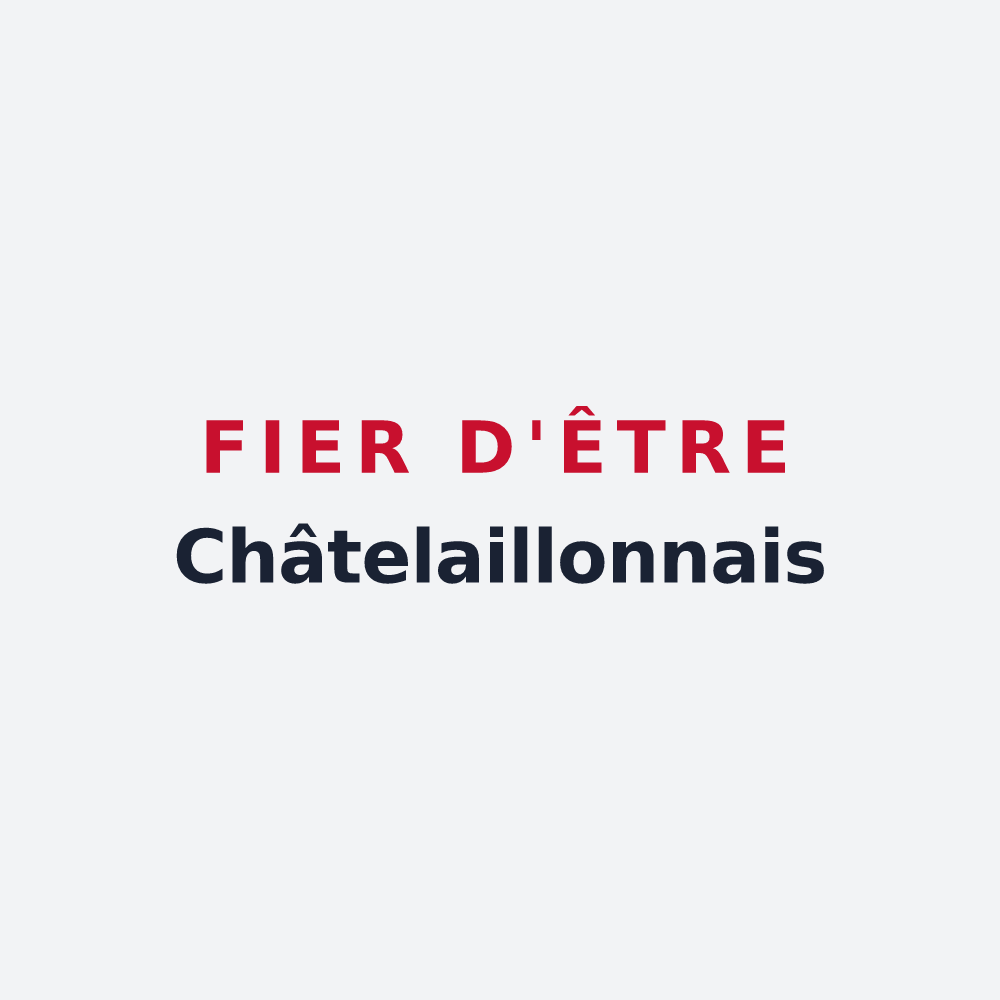 Poster « Fier d'être Châtelaillonnais » — design pour Châtelaillon-Plage