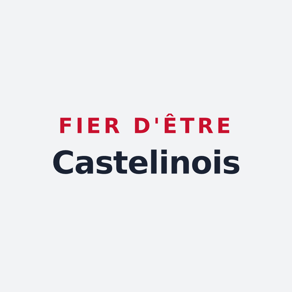 Poster « Fier d'être Castelinois » — design pour Châtelain