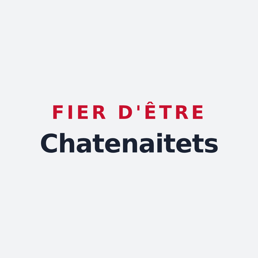 Poster « Fier d'être Chatenaitets » — design pour Châtenois