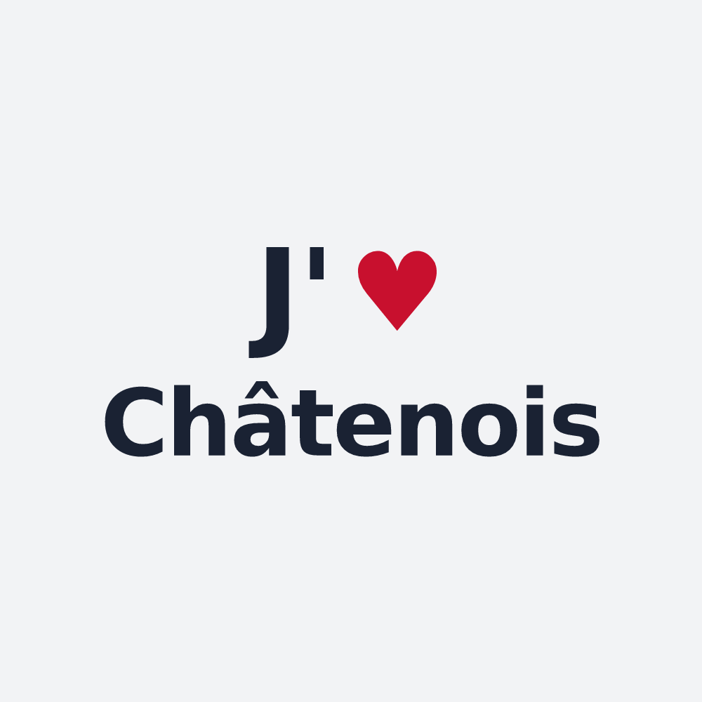 Poster personnalisé Châtenois — design J'aime Châtenois