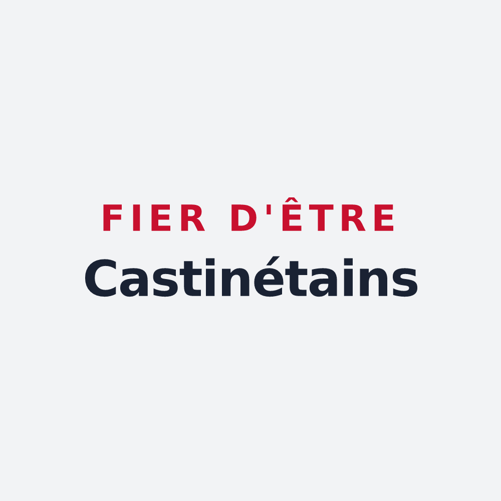 Poster « Fier d'être Castinétains » — design pour Châtenois