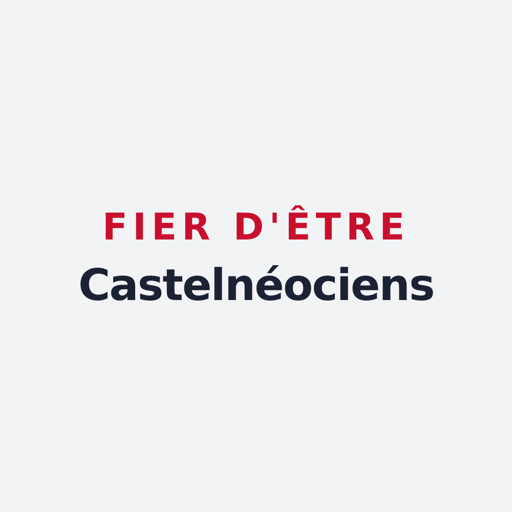 Poster « Fier d'être Castelnéociens » — design pour Châtenoy