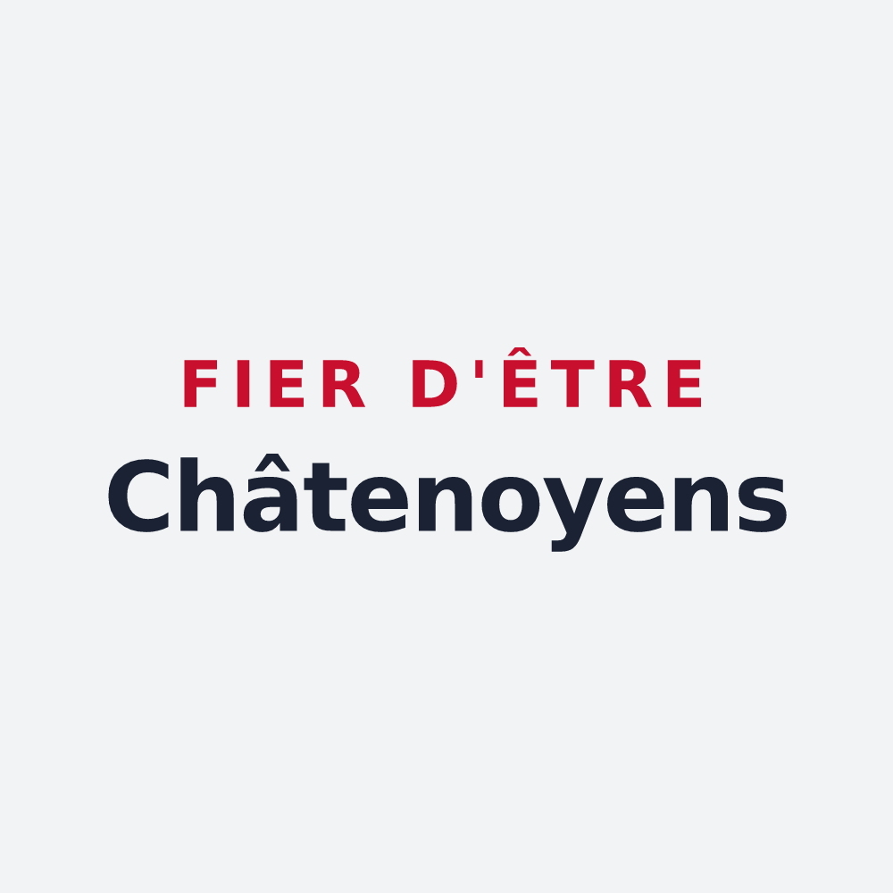 Poster « Fier d'être Châtenoyens » — design pour Châtenoy-le-Royal