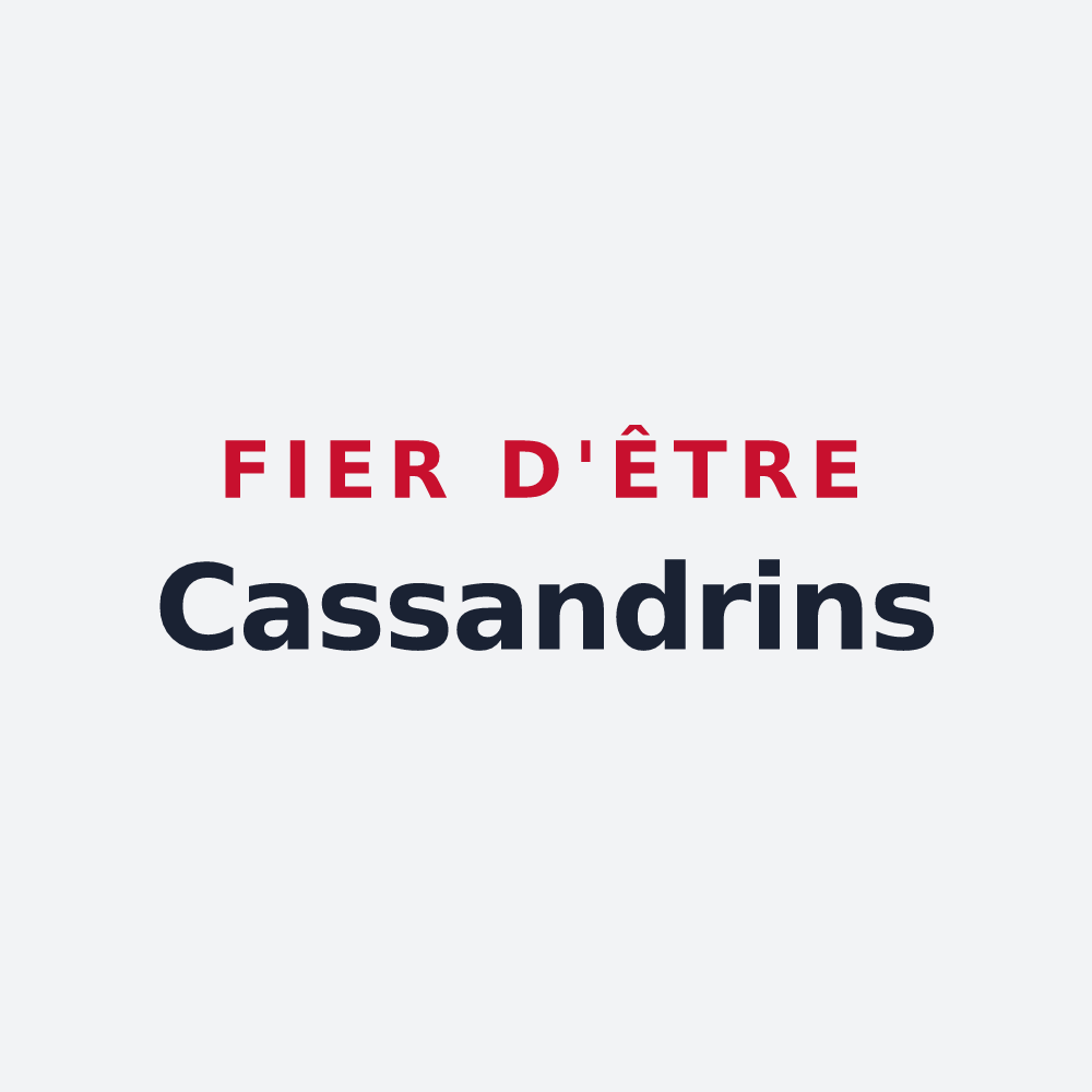 Poster « Fier d'être Cassandrins » — design pour Châtillon-sur-Cluses