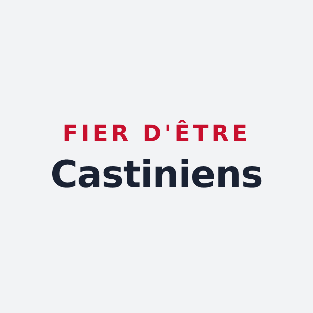 Poster « Fier d'être Castiniens » — design pour Châtin