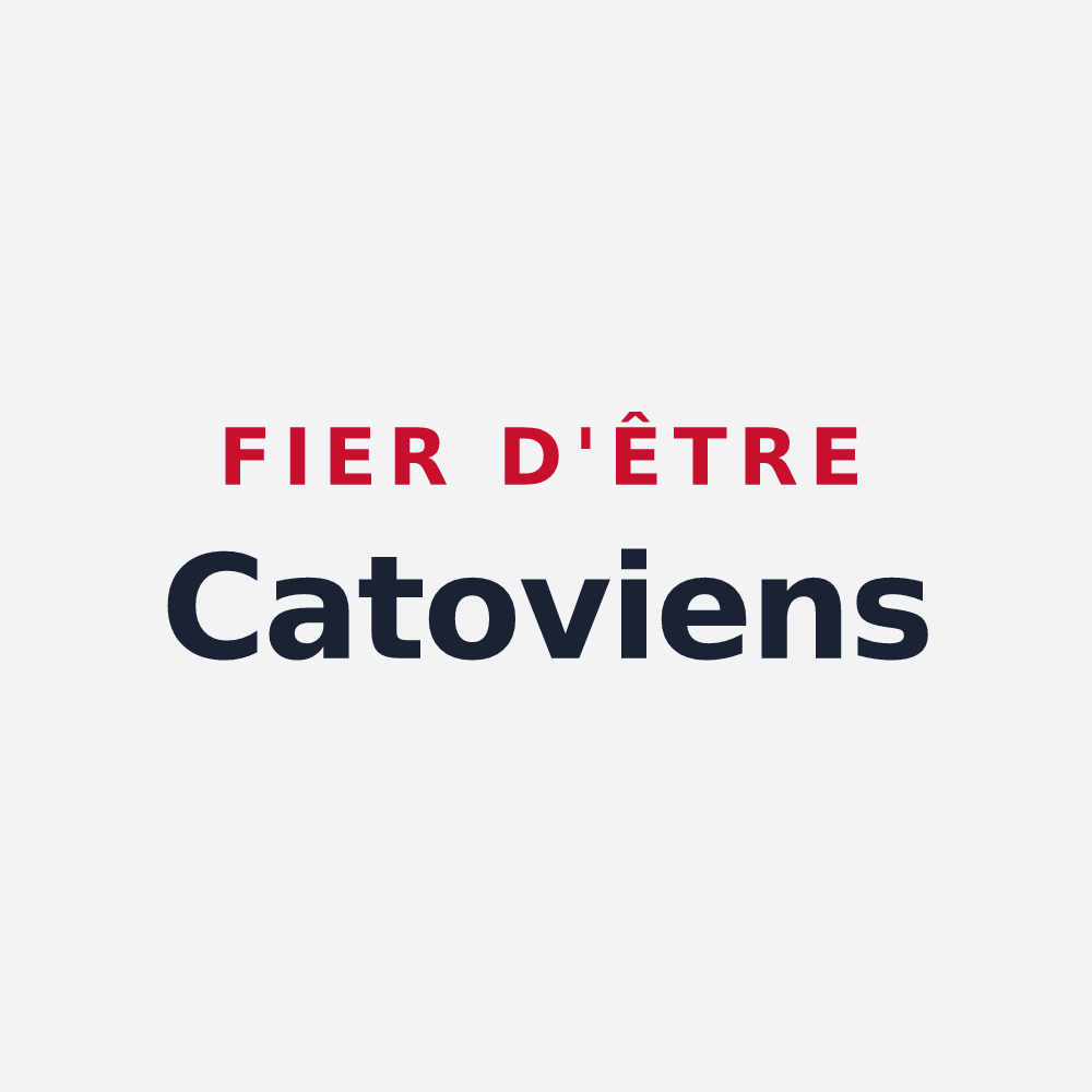 Poster « Fier d'être Catoviens » — design pour Chatou