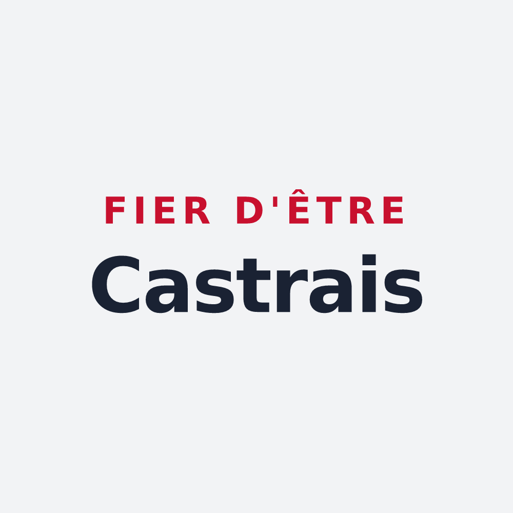 Poster « Fier d'être Castrais » — design pour Châtres-sur-Cher