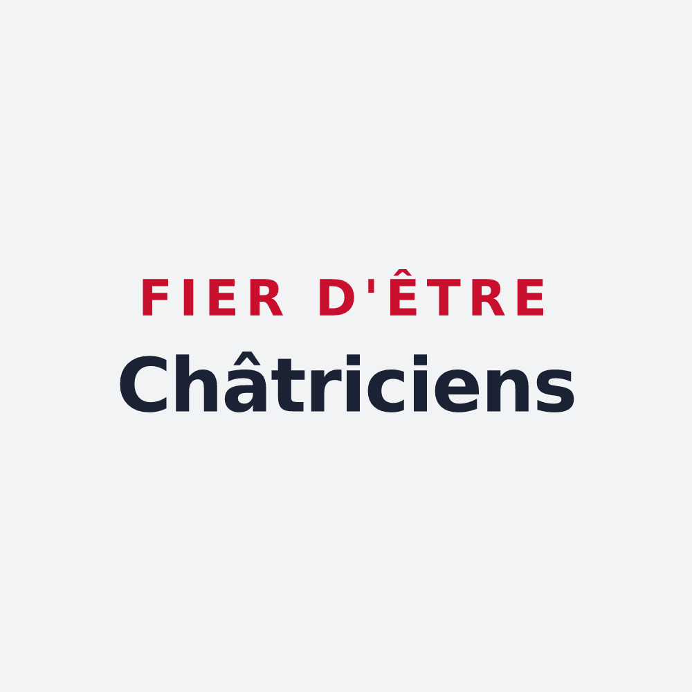 Poster « Fier d'être Châtriciens » — design pour Châtrices
