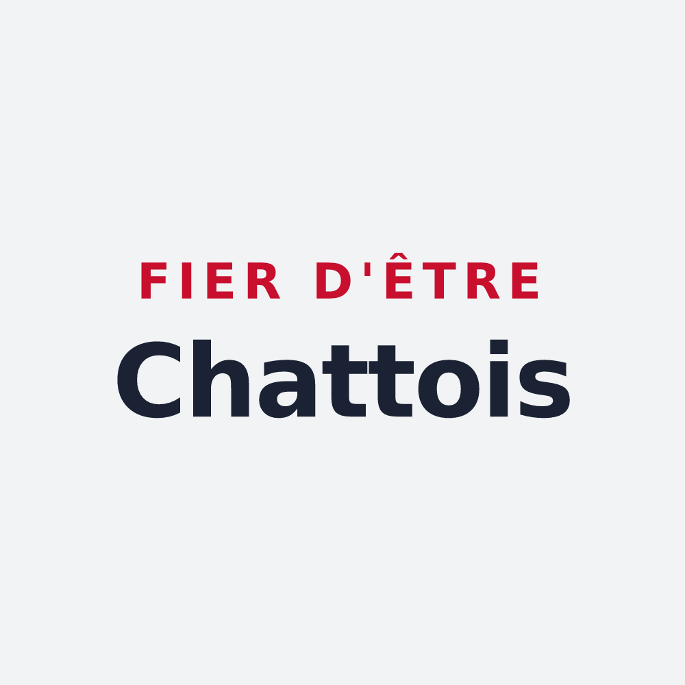 Poster « Fier d'être Chattois » — design pour Chatte