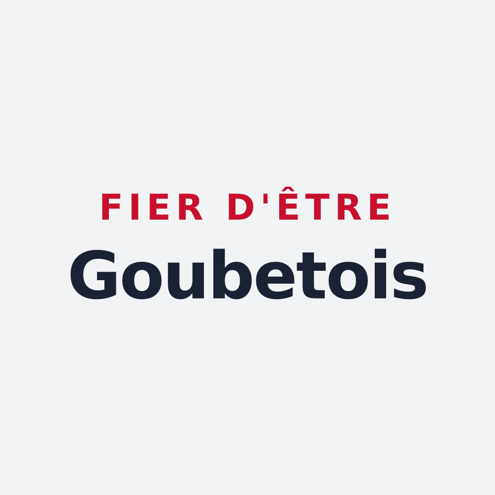 Poster « Fier d'être Goubetois » — design pour Chatuzange-le-Goubet