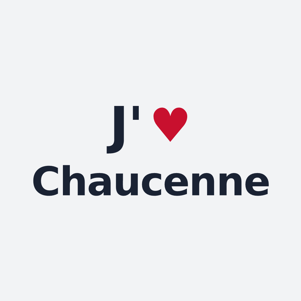 Poster personnalisé Chaucenne — design J'aime Chaucenne