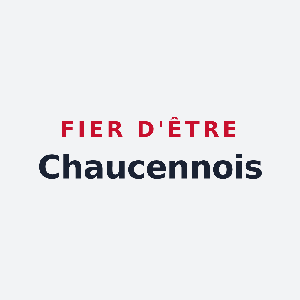 Poster « Fier d'être Chaucennois » — design pour Chaucenne