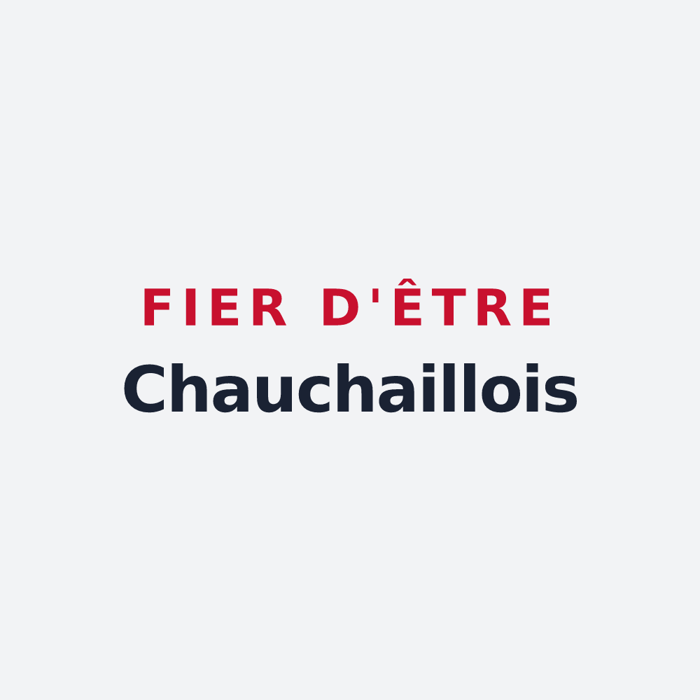 Poster « Fier d'être Chauchaillois » — design pour Chauchailles
