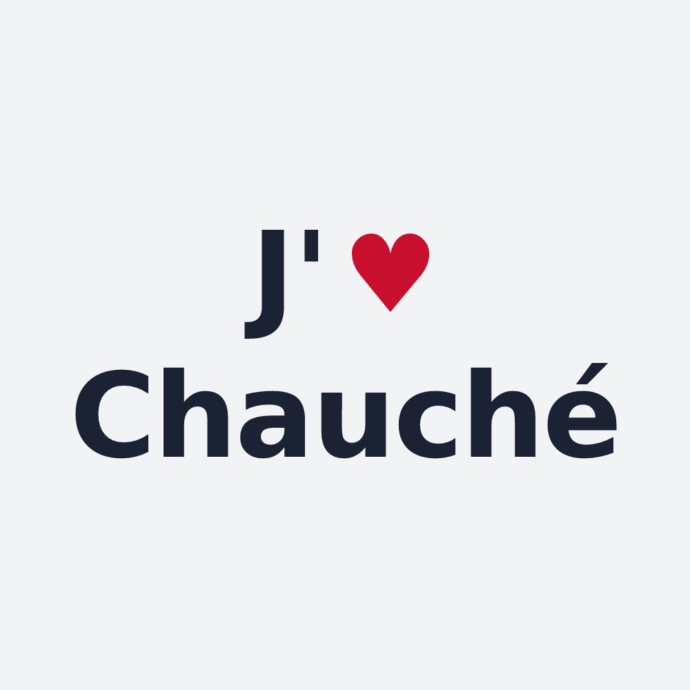 Poster personnalisé Chauché — design J'aime Chauché
