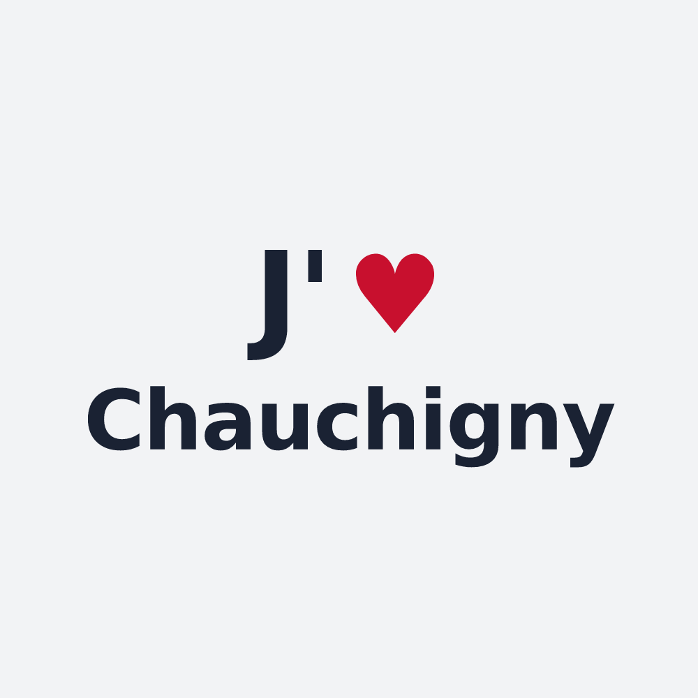 Poster personnalisé Chauchigny — design J'aime Chauchigny