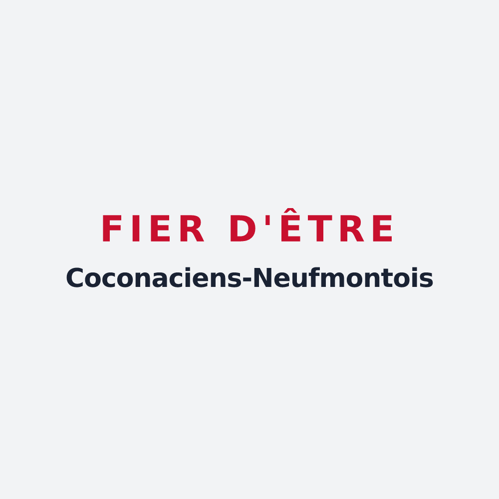 Poster « Fier d'être Coconaciens-Neufmontois » — design pour Chauconin-Neufmontiers