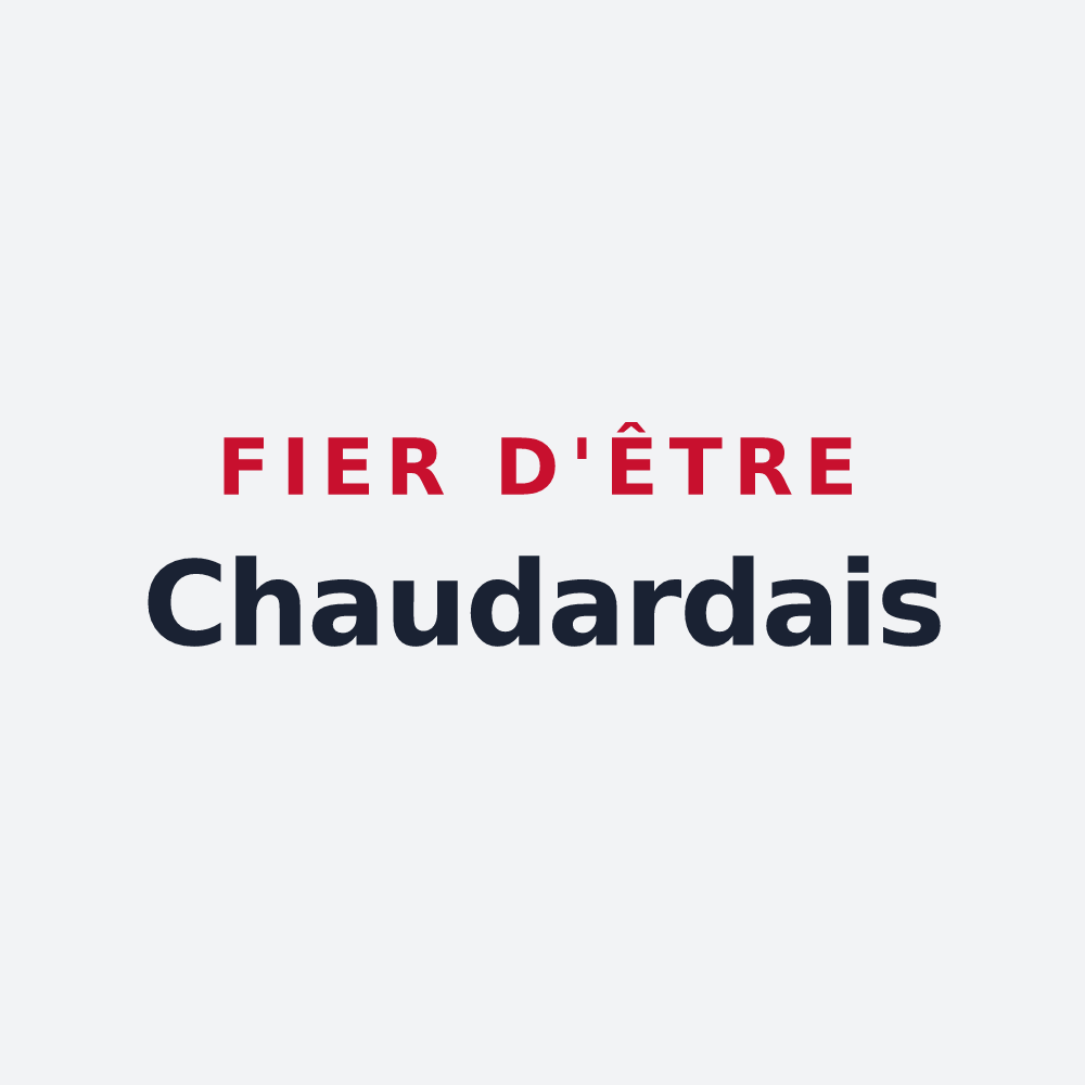 Poster « Fier d'être Chaudardais » — design pour Chaudardes