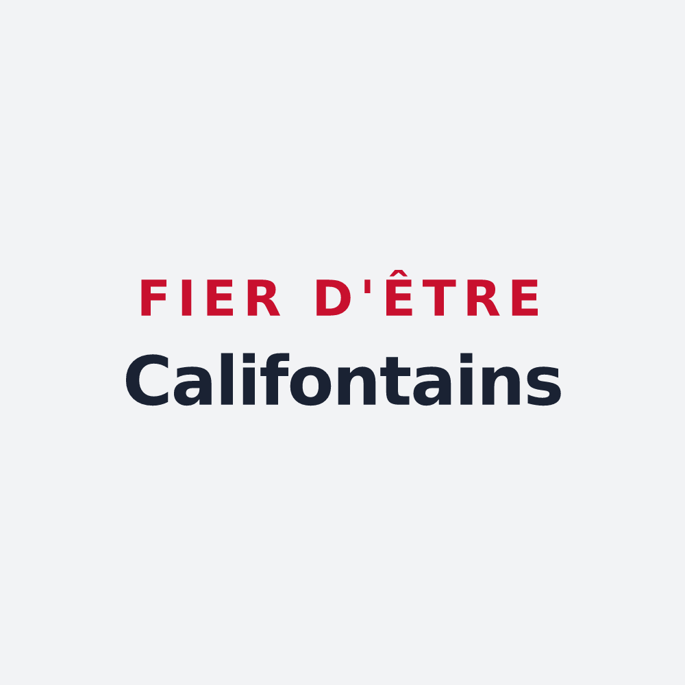 Poster « Fier d'être Califontains » — design pour Chaudefonds-sur-Layon