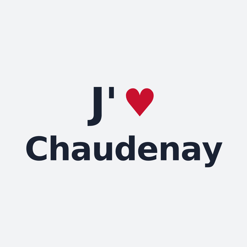 Poster personnalisé Chaudenay — design J'aime Chaudenay