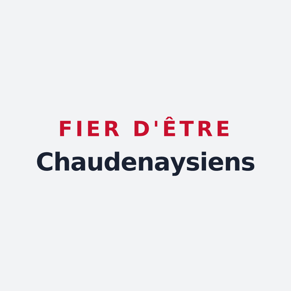 Poster « Fier d'être Chaudenaysiens » — design pour Chaudenay
