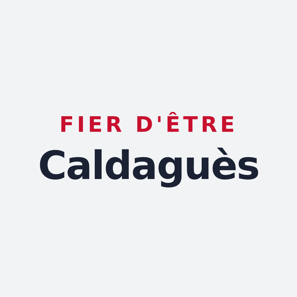 Poster « Fier d'être Caldaguès » — design pour Chaudes-Aigues