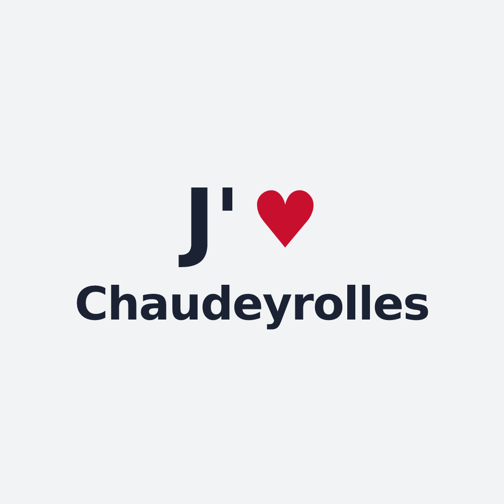 Poster personnalisé Chaudeyrolles — design J'aime Chaudeyrolles