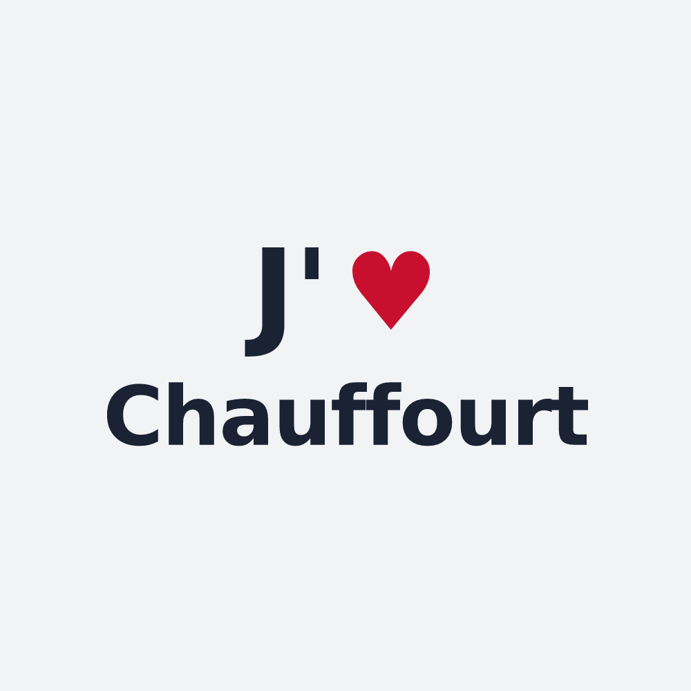 Poster personnalisé Chauffourt — design J'aime Chauffourt