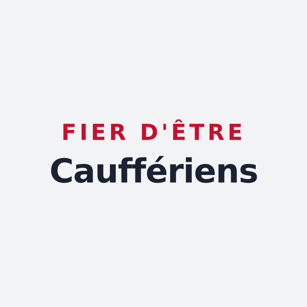 Poster « Fier d'être Cauffériens » — design pour Chauffry