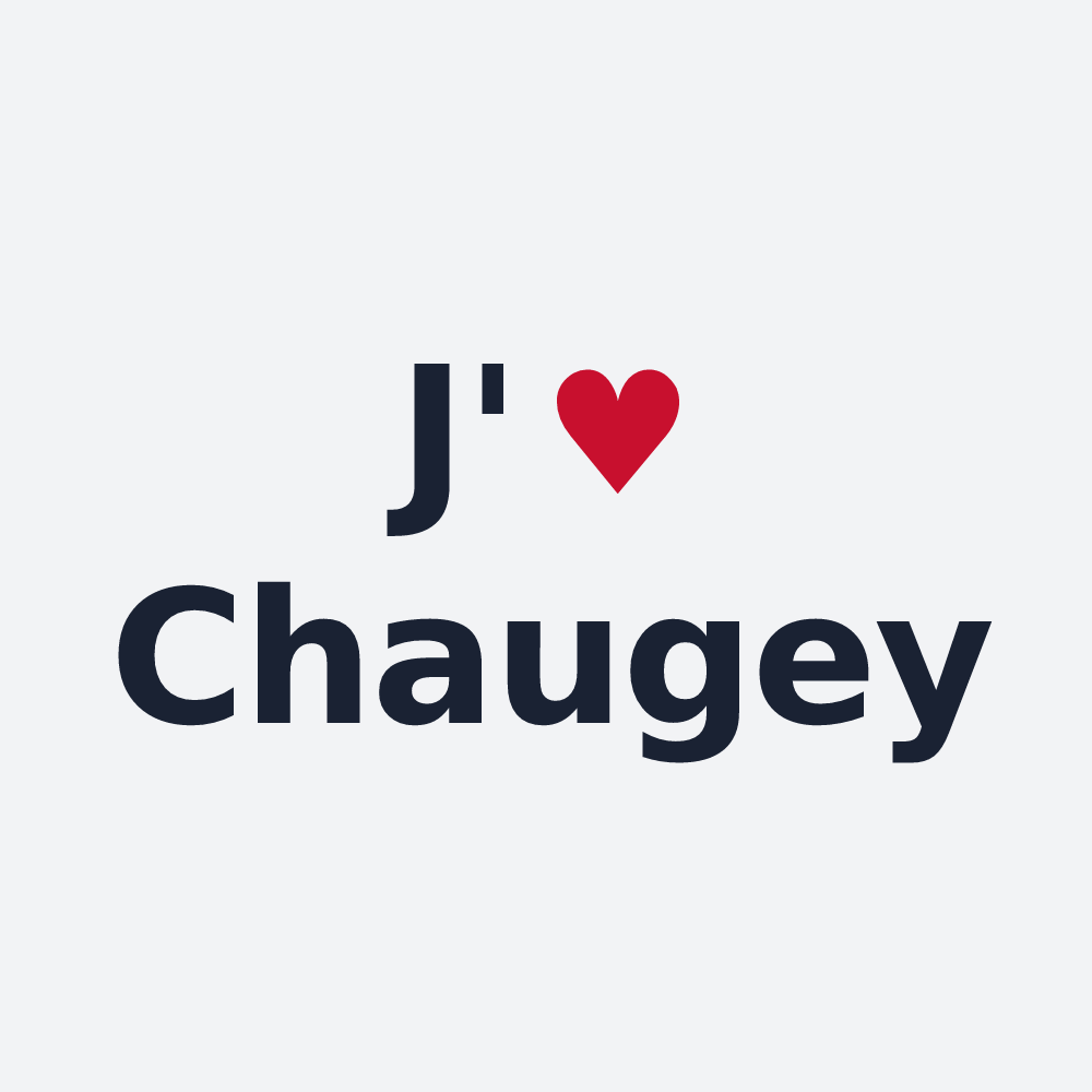 Poster personnalisé Chaugey — design J'aime Chaugey