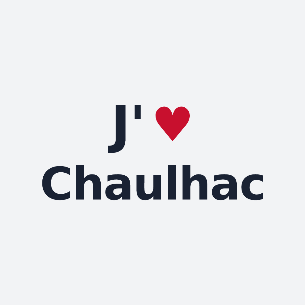 Poster personnalisé Chaulhac — design J'aime Chaulhac