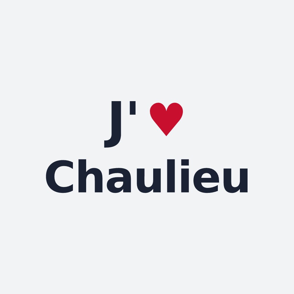 Poster personnalisé Chaulieu — design J'aime Chaulieu